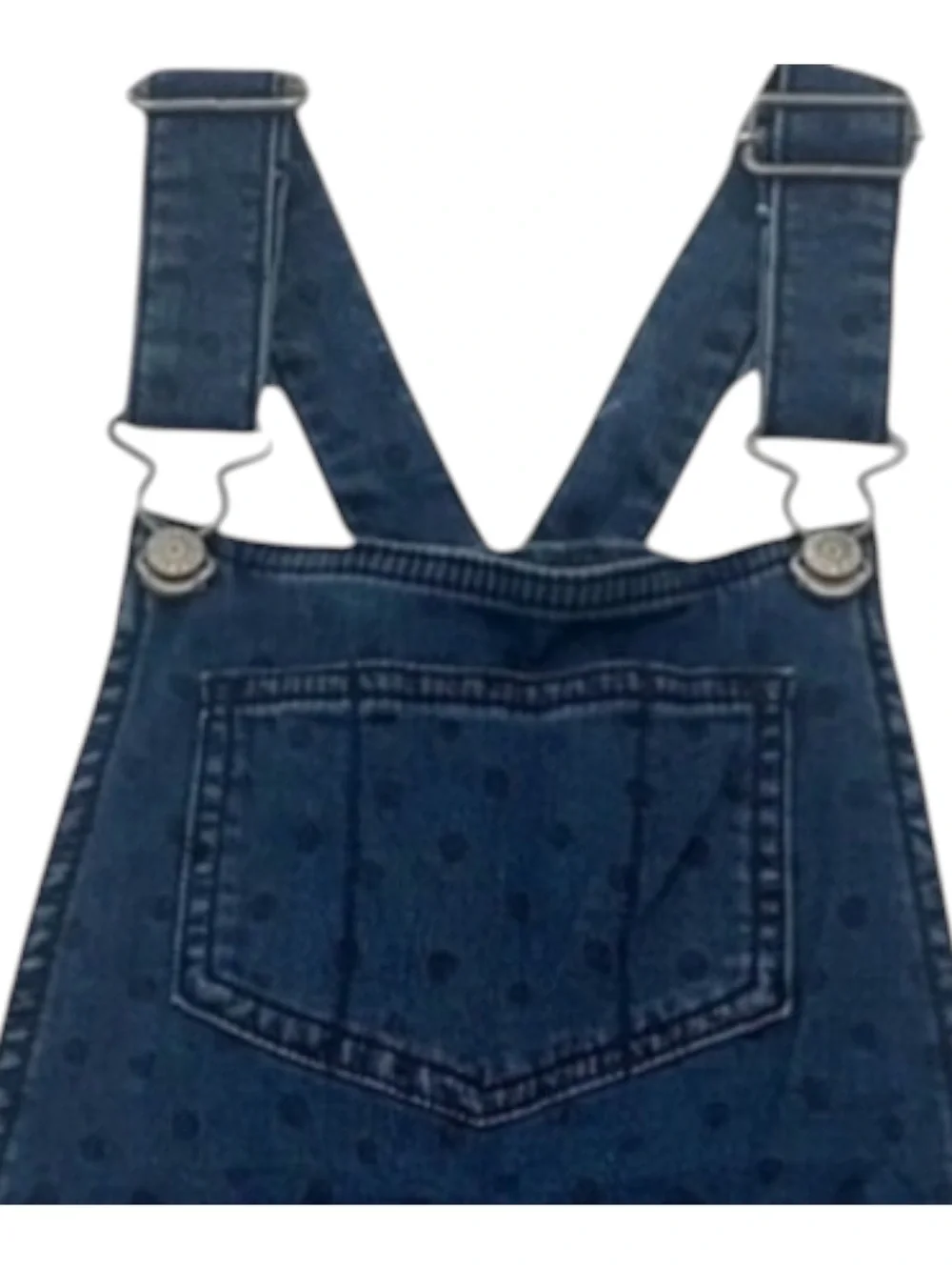 Cat & Jack Denim Overall Skirt Girls Size Medium 7 Blue Jumper Dress Adjustable